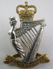 Military Bi-Metal Badge Royal Irish Rangers British Army