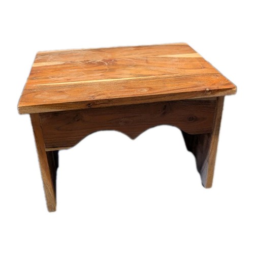 Wooden stool footstool - wooden,