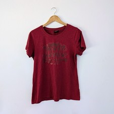 Women’s Genuine Harley-Davidson Red Shimmer Logo T-Shirt UK Large thunder mounta