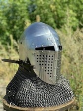 Medieval Steel Helmet 18 Gauge