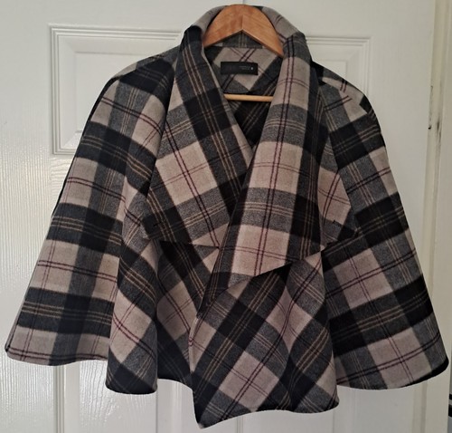Zara wool blend plaid cape - zara,