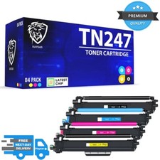 NEW Brother Printers TN-247 TN-243 CMYK Replacement Toner Cartridges 4-Pack