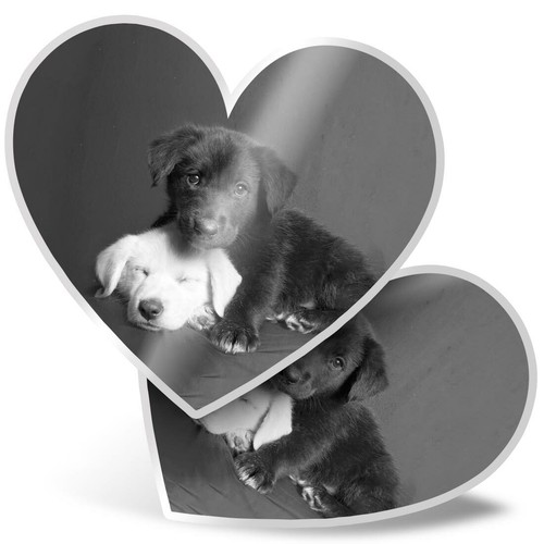 Heart stickers bw - 2,