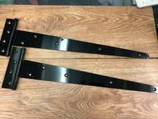 Tee Hinges X 2 (1 Pair) - Garden Gates, Shed Doors etc. - 18"
