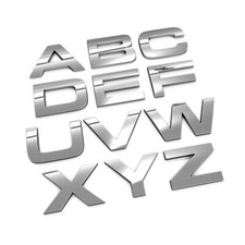 HAWKE 3D Chrome SINGLE Letter