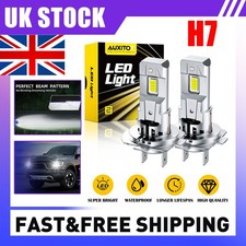 2x H7 Super Bright LED Headlight Bulbs 60000LM Kit High Low Beam 6500K White