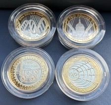 4x Piedfort Silver Proof £2