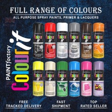 All-Purpose Aerosol Spray Paint Matt Gloss Satin Primer Metal Wood Plastic -B1