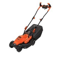 Black+ Decker 1200W 32cm Electric Mower: Ergonomic Handle Design BEMW451BHQ-GB