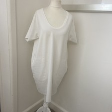 ZARA Cream shift Dress Size with pockets  EU M-12
