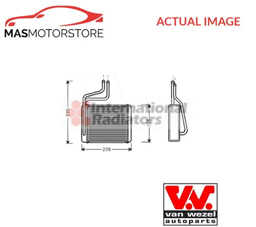 Heater radiator exchanger lhd - radiator,