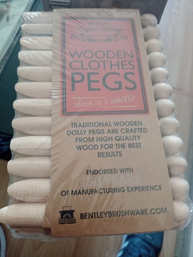 Wooden dolly pegs pack - wooden, of