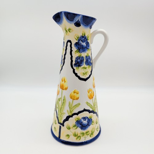Metal jug pitcher with - jug, raised