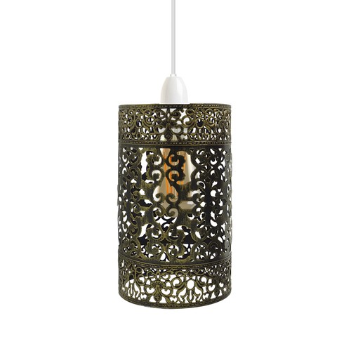 Metal drum style - metal, lampshade