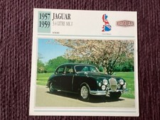 Jaguar, 3.4 Litre MK 1,   1957/59,    Luxury Class Car, G.B.,Collectors Card