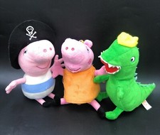2 x Peppa Pig Plush Toys & 1 x