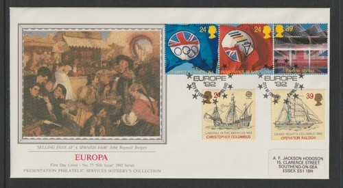1992 sg1615 silk fdc - 1992,