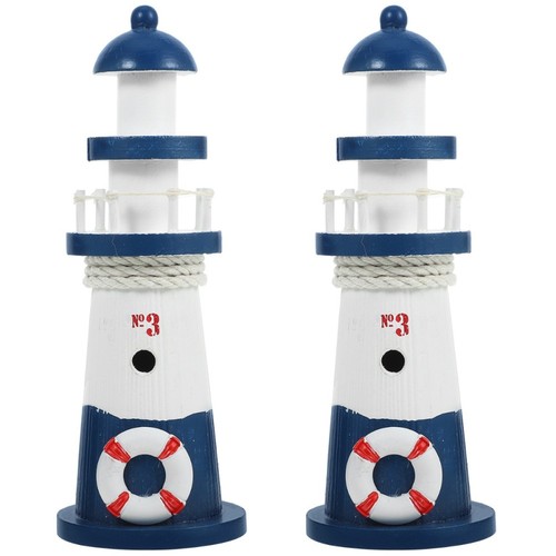 Dark blue wooden lighthouse - dark,