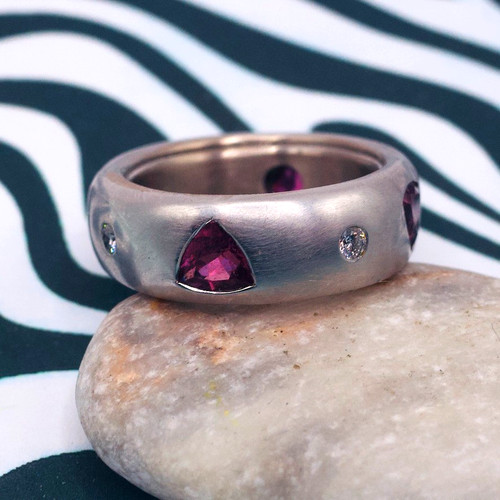 18ct white gold - 18ct, tourmaline