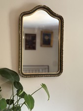 Vintage Mirror Cira 1950s Gold And Black