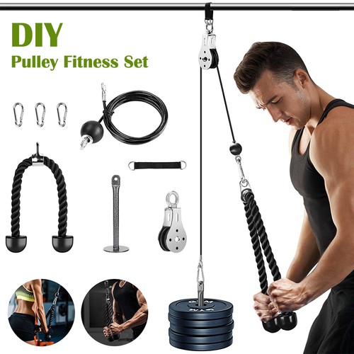 Cable pulley system weight - system,