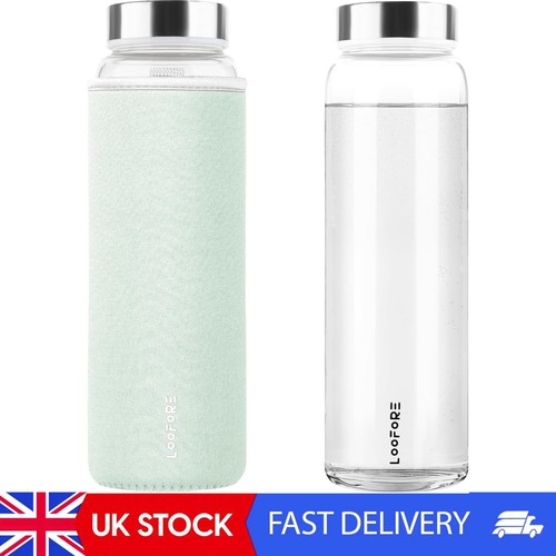 Glass water bottle - glass, 1l