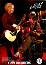 PTP131 MAGAZINE ADVERT 12X9" MATON GUITARS : THE FINN BROTHERS