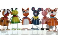 Wobbly metal novelty animals - wobbly,