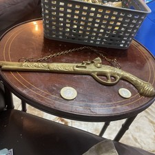 Vintage Brass Flintlock Pistol