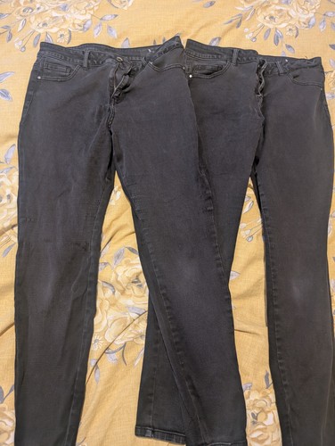 Jeans black skinny leg - jeans, x2