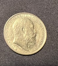 1905 King Edward VII Gold Half Sovereign Coin, 22ct