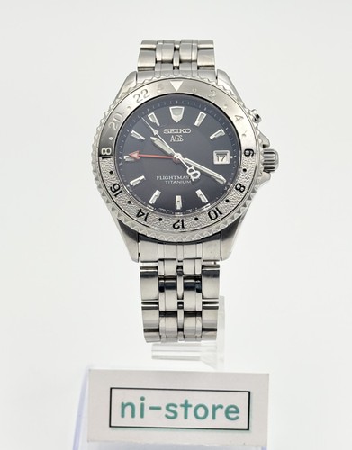 Seiko 5m45 6a50 flightmaster - ,