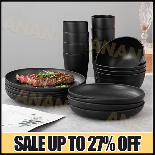 Black piece dinnerware - 16/32,