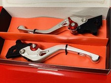 GILERA RUNNER FXR 180 SILVER ANNODISED ALUMINIUM ADJUSTABLE DOG LEG BRAKE LEVERS