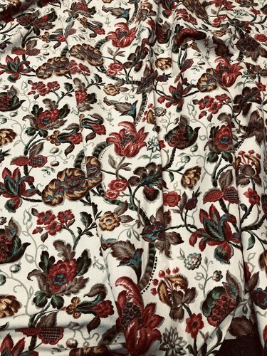 Pair vintage barkcloth - pair,