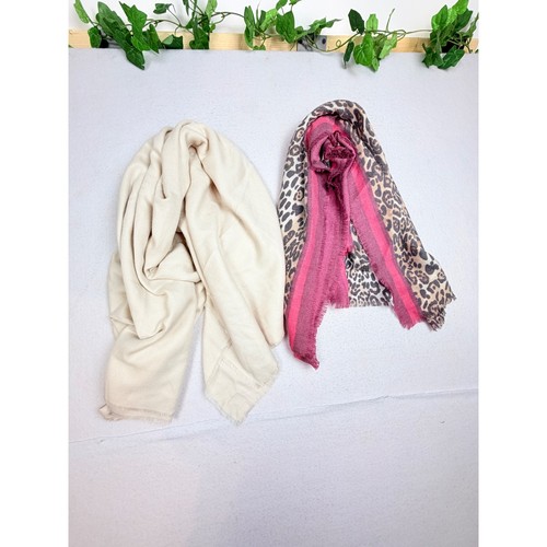 Zara cream scarf and leopard - zara,