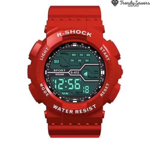 Red mens digital - digital, sports