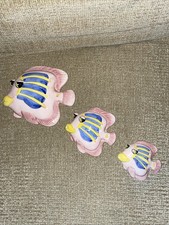 Vintage Fish Wall Plaques X 3