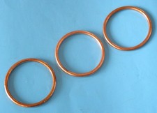 LAVERDA 1000 3C/3CL/JOTA/1200EXHAUST PORT COPPER GASKETS ITALIAN QUALITY  MADE
