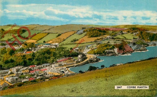 Picture postcard combe martin - postcard~,