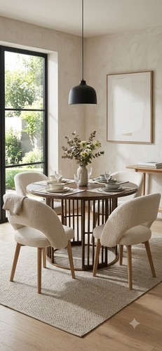 Round dining table seater - dining,
