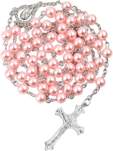 Pearl rosary beads - rosary,