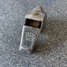 Acme Thunderer Vintage Whistle with Original Cork and Wooden Pea