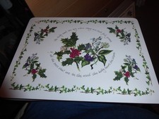 4 Portmeirion Pimpernel Holly and Ivy place mats
