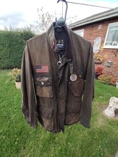 Barbour International Waxed Jacket Customised Size Medium