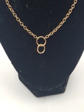 9ct yellow gold necklace 4.40g 18inch