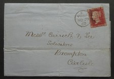 Entire E YORK NO 29 62 duplex, Brampton & Carlisle cds on reverse