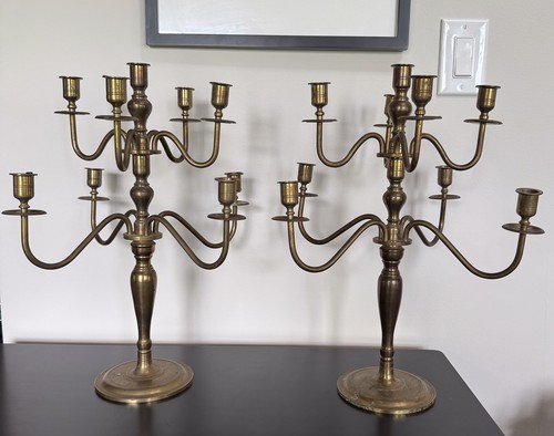 Pair vintage brass - pair,