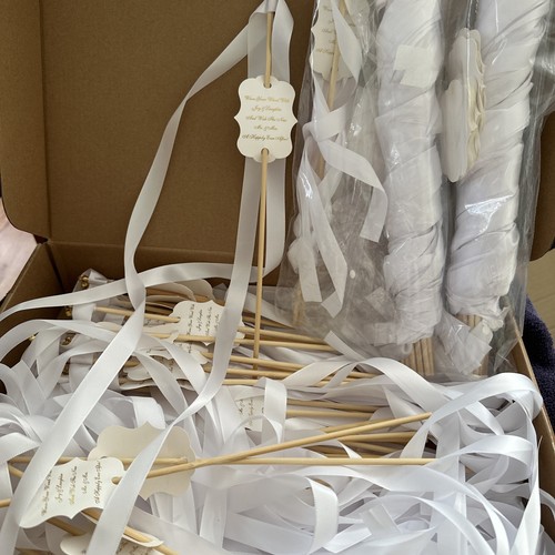 Wedding wands white with - 75,