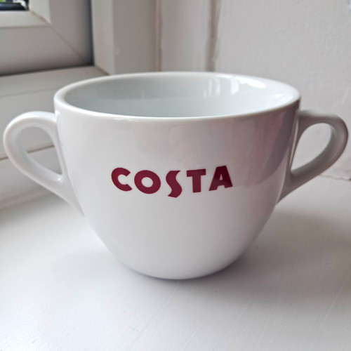 Costa ceramic coffee cup white - ceramic,